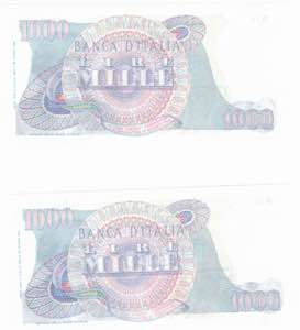 Banconote. Repubblica Italiana. 1.000 lire ... 