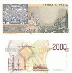 Banconote. Repubblica Italiana. Lotto di 2 ... 