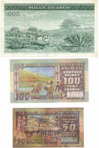 Banconote. Estere. Guinea. Madagascar. Lotto ... 