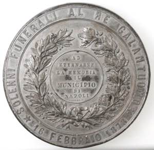 Medaglie. Napoli. Medaglia 1878. Per il ... 