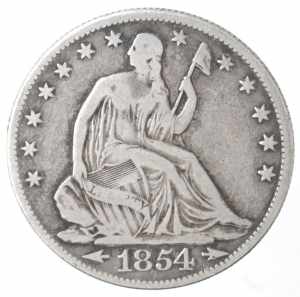 Monete Estere. USA. Mezzo Dollaro 1854O ... 