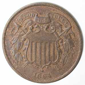 Monete Estere. USA. 2 Centesimi 1864 Motto ... 