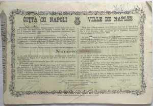 Cartamoneta. Città di Napoli. 1880. Buono ... 