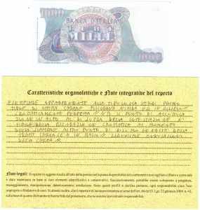 Cartamoneta. Repubblica Italiana. 1000 Lire ... 