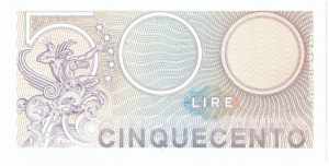 Cartamoneta. Repubblica Italiana. 500 lire ... 