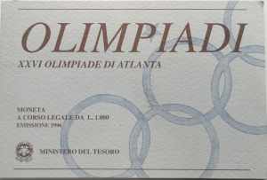 Repubblica Italiana. 1000 Lire. Olimpiade di ... 