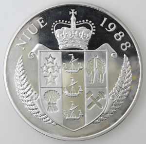 Monete Estere. Niue. 100 Dollari 1988. Ag. ... 