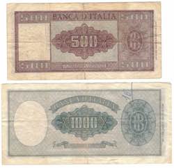Cartamoneta. Repubblica Italiana. 1.000 Lire ... 