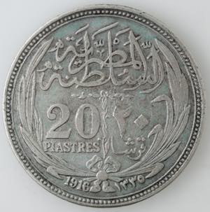 Monete Estere. Egitto. Ḥusayn Kāmil. ... 