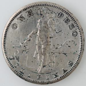 Monete Estere. Filippine. Peso 1909. Ag. KM# ... 