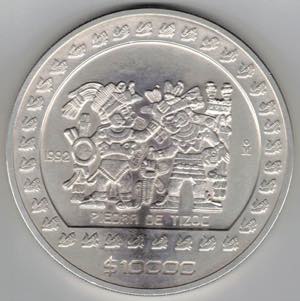 Monete Estere. Messico. 10.000 Pesos 1992. ... 