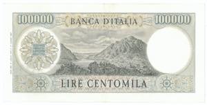 Cartamoneta. Repubblica Italiana. 100.000 ... 