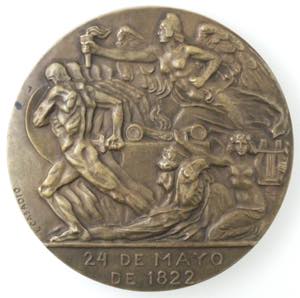 Monete Estere. Ecuador. Medaglia 1922. Per ... 