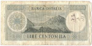 Cartamoneta. Repubblica Italiana. 100.000 ... 