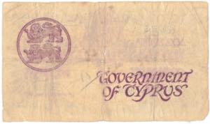 Cartamoneta Estera. Cipro. 10 Shilling 1948. ... 