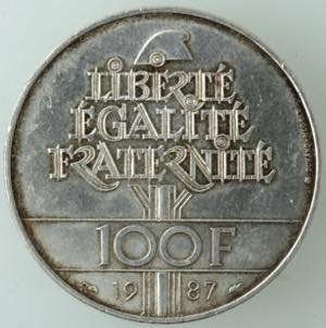 Monete Estere. Francia. 100 Franchi 1987. ... 