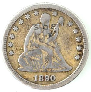 Monete Estere. USA. Quarto di Dollaro 1890. ... 