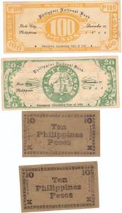 Cartamoneta Estera. Filippine. WW2. Lotto di ... 