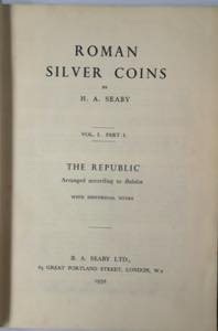 Libri. Roman Silver Coin. H. A. Seaby. Vol. ... 