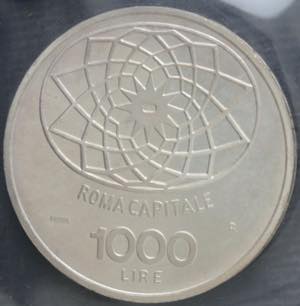 Repubblica Italiana. 1.000 Lire 1970 Prova. ... 