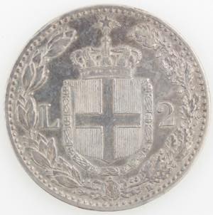 Casa Savoia. Umberto I. 1878-1900. 2 Lire ... 