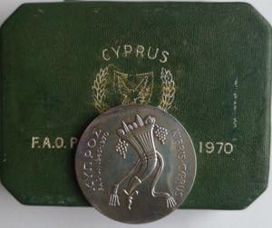 Monete Estere. Cipro. 500 Mils 1970. Ag. KM# ... 