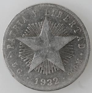 Monete Estere. Cuba. 20 Centavos 1932. Ag. ... 