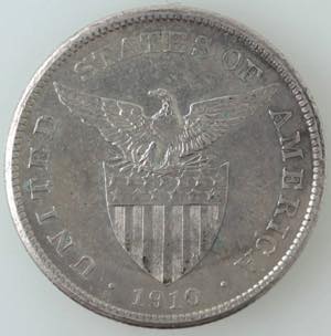 Monete Estere. Filippine. Peso 1910. Ag. Kr. ... 