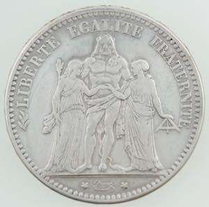 Monete Estere. Francia. III Repubblica. 5 ... 