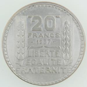 Monete Estere. Francia. III Repubblica. 20 ... 
