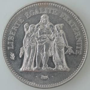 Monete Estere. Francia. III Repubblica. 50 ... 