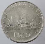 Repubblica Italiana. 500 Lire 1961. Ag. ... 