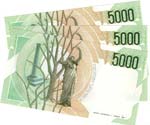 Banconote. Repubblica Italiana. 5.000 lire ... 