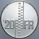 Monete Estere. Svizzera. 20 Franchi 1992. ... 