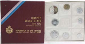 San Marino. Serie divisionale annuale 1975. ... 