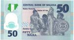 Banconote Estere. Nigeria. 50 Naira 2009. ... 