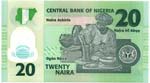 Banconote Estere. Nigeria. 20 Naira 2007. ... 