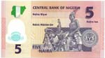 Banconote Estere. Nigeria. 5 Naira 2009. ... 