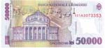 Banconote Estere. Romania. 50000 Lei. 2001. ... 