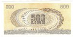Cartamoneta. Repubblica Italiana. 500 lire  ... 