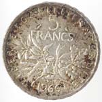 Monete Estere. Francia. 5 Franchi 1966. Ag. ... 