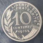 Monete Estere.Francia. 10 Centesimi 1973. ... 