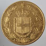 Casa Savoia. Umberto I. 1878-1900. 20 Lire ... 
