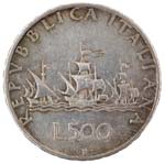 Repubblica Italiana. 500 Lire 1958 ... 