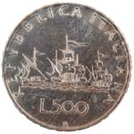 Repubblica Italiana. 500 Lire 1964 ... 