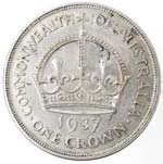 Monete Estere. Australia. 1 Corona 1937. Ag ... 