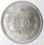 Monete Estere. Messico. 50 Centavos 1944. Ag ... 
