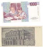 Banconote Italiane. Repubblica. 1000 Lire ... 