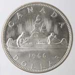 Monete Estere. Canada. 1 Dollaro 1966. Ag ... 