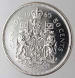 Monete Estere. Canada. 1/2 Dollaro 1965. Ag ... 